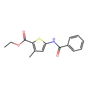 Ethyl 5-benzamido-3-methylthiophene-2-carboxylate structure