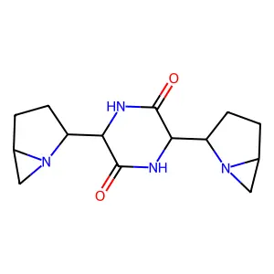 2,5-Piperazinedione, 3,6-bis(1-azabicyclo(3.1.0)hex-2-yl)- structure