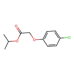 Propan-2-yl 2-(4-chlorophenoxy)acetate structure