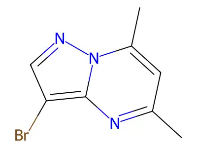 3-Bromo-5,7-dimethylpyrazolo(1,5-a)pyrimidine structure
