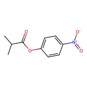2-Methylpropionic acid, 4-nitrophenyl ester structure