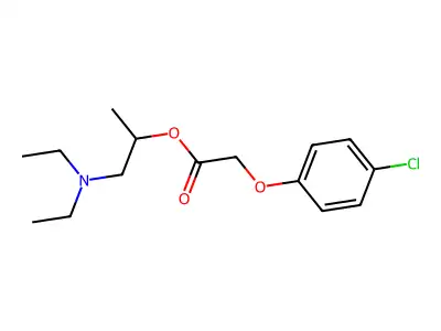 1-(Diethylamino)propan-2-yl (4-chlorophenoxy)acetate structure