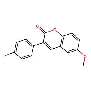 3-(4-Iodophenyl)-6-methoxychromen-2-one structure