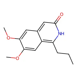 6,7-dimethoxy-1-propyl-3(2H)-Isoquinolinone structure