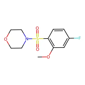 4-(4-Fluoro-2-methoxybenzenesulfonyl)morpholine structure
