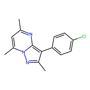 3-(4-Chlorophenyl)-2,5,7-trimethylpyrazolo[1,5-a]pyrimidine structure