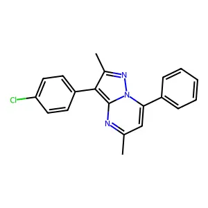 3-(4-Chlorophenyl)-2,5-dimethyl-7-phenylpyrazolo[1,5-a]pyrimidine structure