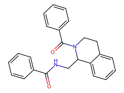 N-[(2-benzoyl-3,4-dihydro-1H-isoquinolin-1-yl)methyl]benzamide structure