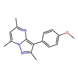 3-(4-Methoxyphenyl)-2,5,7-trimethylpyrazolo[1,5-a]pyrimidine structure