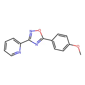 5-(4-Methoxyphenyl)-3-pyridin-2-yl-1,2,4-oxadiazole structure
