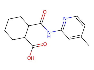 2-[(4-Methylpyridin-1-ium-2-yl)carbamoyl]cyclohexane-1-carboxylate structure