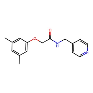 2-(3,5-dimethylphenoxy)-N-(pyridin-4-ylmethyl)acetamide structure