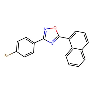 3-(4-Bromophenyl)-5-naphthalen-1-yl-1,2,4-oxadiazole structure