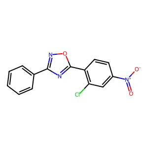 5-(2-Chloro-4-nitrophenyl)-3-phenyl-1,2,4-oxadiazole structure