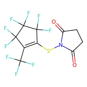 C10H4F9NO2S structure