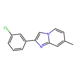 2-(3-Chlorophenyl)-7-methylimidazo[1,2-a]pyridine structure