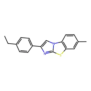 2-(4-Ethylphenyl)-7-methylimidazo[2,1-b]benzothiazole structure