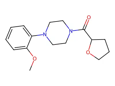 [4-(2-Methoxyphenyl)piperazin-1-yl]-(oxolan-2-yl)methanone structure