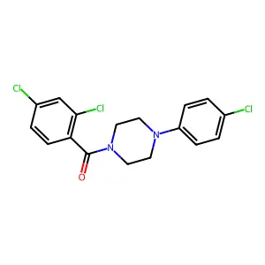 [4-(4-Chlorophenyl)piperazin-1-yl]-(2,4-dichlorophenyl)methanone structure