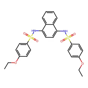 4-ethoxy-N-[4-[(4-ethoxyphenyl)sulfonylamino]naphthalen-1-yl]benzenesulfonamide structure