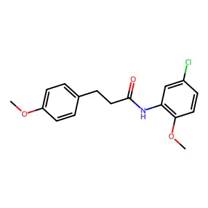 N-(5-Chloro-2-methoxyphenyl)-3-(4-methoxyphenyl)propanamide structure