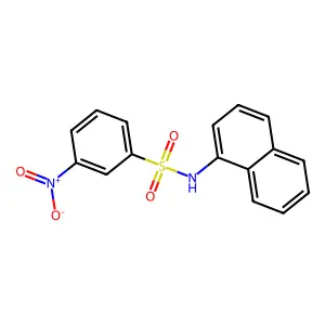 N-(1-Naphthyl)-3-nitrobenzenesulfonamide structure