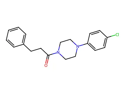 1-[4-(4-Chlorophenyl)piperazin-1-yl]-3-phenylpropan-1-one structure
