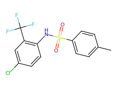 N-[4-Chloro-2-(trifluoromethyl)phenyl]-4-methyl-Benzenesulfonamide structure