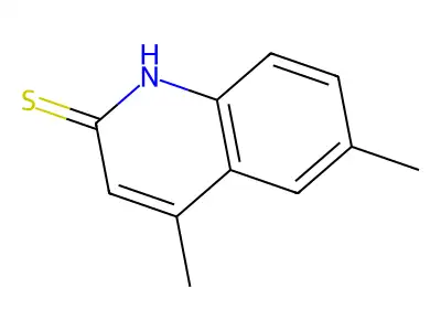 4,6-dimethylquinoline-2(1H)-thione structure