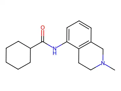 Cyclohexanecarboxamide, N-(1,2,3,4-tetrahydro-2-methylisoquinolin-5-yl)- structure
