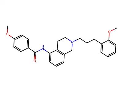 Benzamide, 4-methoxy-N-(1,2,3,4-tetrahydro-2-(3-(2-methoxyphenyl)propyl)-5-isoquinolinyl)- structure
