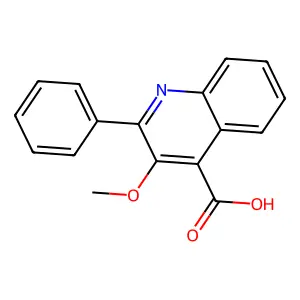 3-Methoxy-2-phenylquinoline-4-carboxylic acid structure