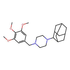 1-(2-Adamantyl)-4-[(3,4,5-trimethoxyphenyl)methyl]piperazine structure