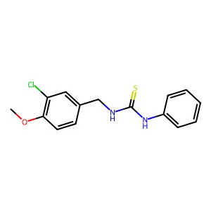 N-(3-chloro-4-methoxybenzyl)-N'-phenylthiourea structure