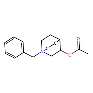 (1-Benzyl-1-azoniabicyclo[2.2.2]octan-3-yl) acetate structure
