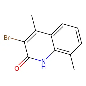 3-Bromo-4,8-dimethylquinolin-2(1h)-one structure