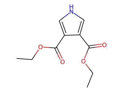 Diethyl 3,4-pyrroledicarboxylate structure