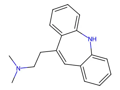 5H-Dibenz(b,f)azepine, 10-(2-(dimethylamino)ethyl)- structure