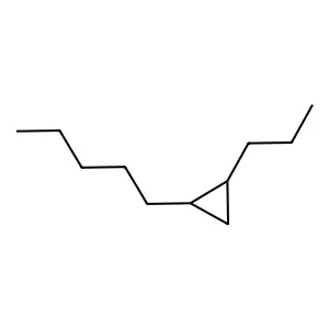 1-Pentyl-2-propylcyclopropane structure