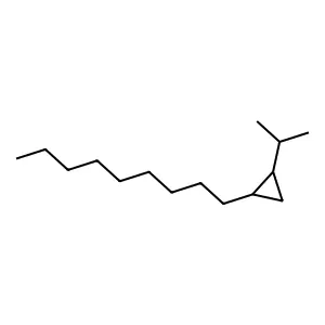 1-Nonyl-2-propan-2-ylcyclopropane structure