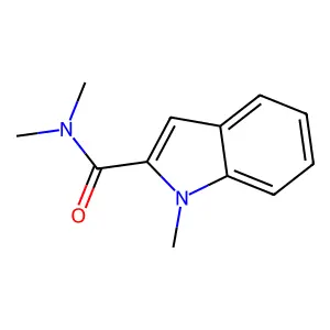 N,N,1-trimethylindole-2-carboxamide structure