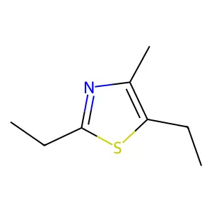 2,5-Diethyl-4-methylthiazole structure