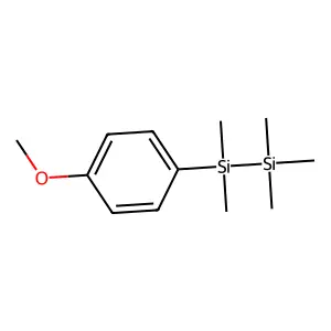 Disilane, (4-methoxphenyl)pentamethyl- structure