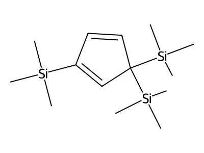 2,5,5-Tris(trimethylsilyl)-1,3-cyclopentadiene structure