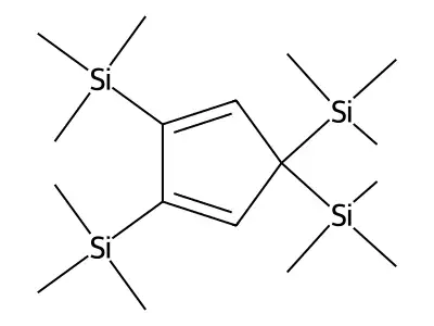 2,3,5,5-Tetrakis(trimethylsilyl)-1,3-cyclopentadiene structure