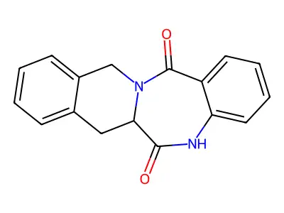 7,12-dihydroisoquino[3,2-c][1,4]benzodiazepine-6,14(5H,6aH)-dione structure