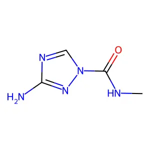 3-amino-N-methyl-1H-1,2,4-triazole-1-carboxamide structure
