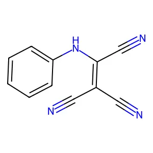 Ethene-1,1,2-tricarbonitrile, 2-phenylamino- structure