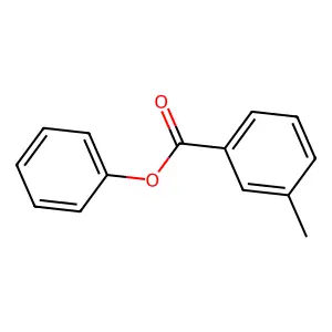 Phenyl 3-methylbenzoate structure