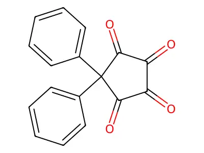 1,1-Diphenylcyclopentanetetrone structure